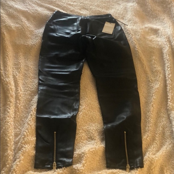 Leather biker pants - Picture 4 of 7